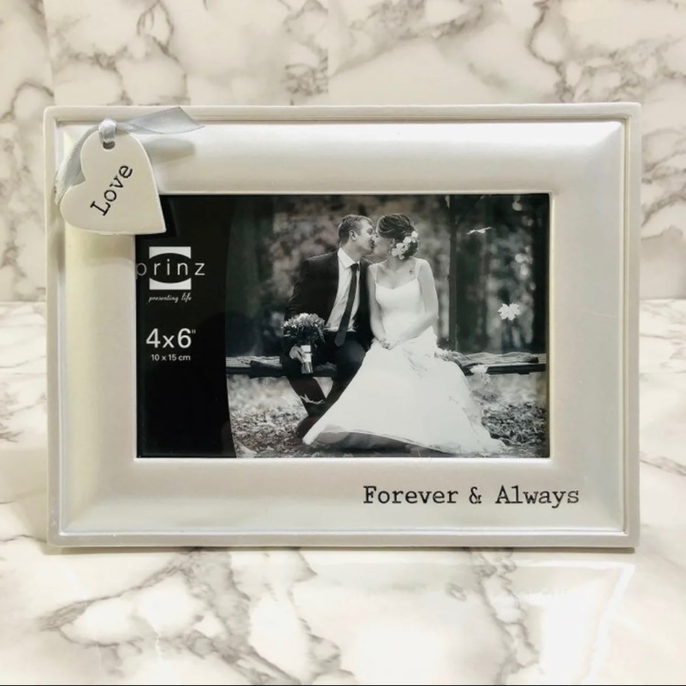 Wedding Forever & Always Love Silver Picture Frame
